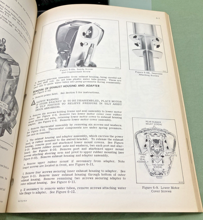NEW GENUINE EVINRUDE 5098 115 HP MODEL SERVICE MANUAL 1975