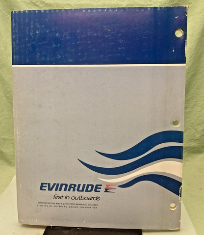 NEW GENUINE EVINRUDE 5099 135 HP MODEL SERVICE MANUAL 1975