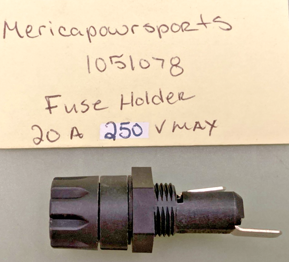 NEW REPLACES MERICAPOWRSPORTS 1051078 STANDARD BOAT FUSE HOLDER 20 AMP 250 V MAX