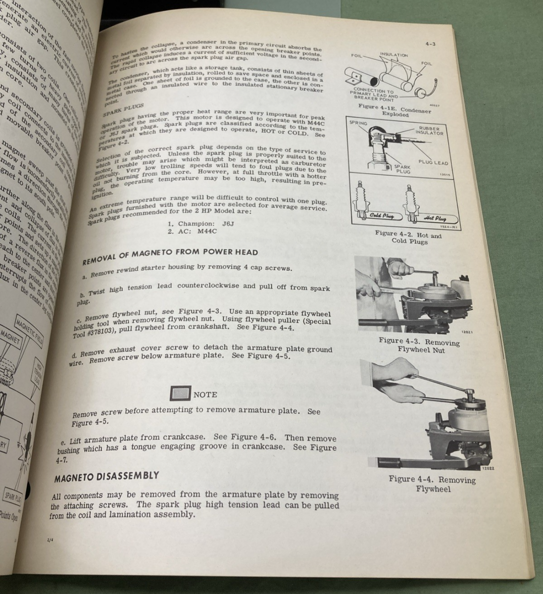 GENUINE EVINRUDE 5011 MATE 2 HP SERVICE MANUAL 1974