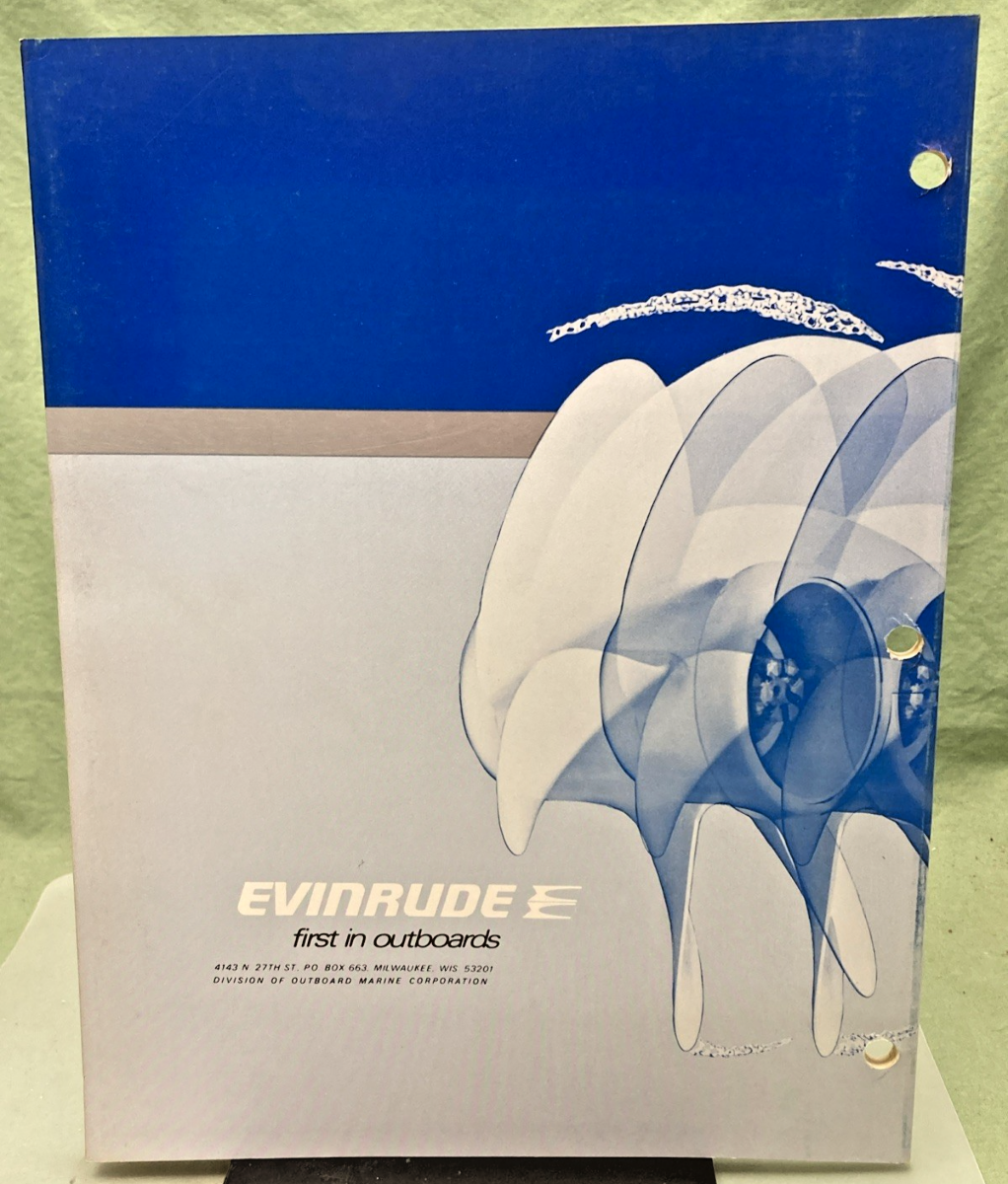 NEW GENUINE EVINRUDE 5014 SPORTWIN 9.9 HP SERVICE MANUAL 1974