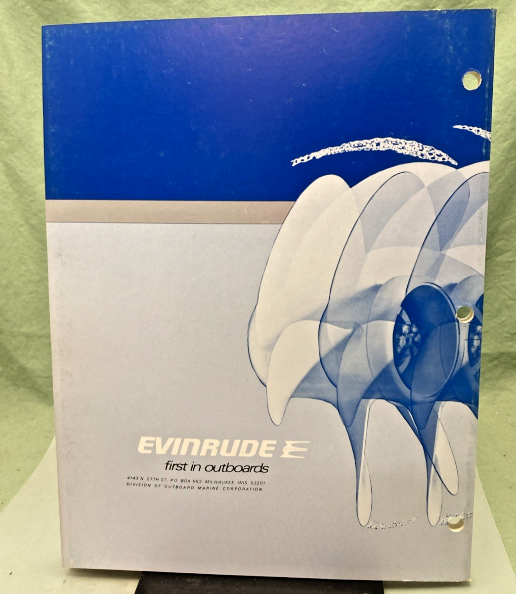 NEW GENUINE EVINRUDE 5021 STARFLITE 115 HP SERVICE MANUAL 1974