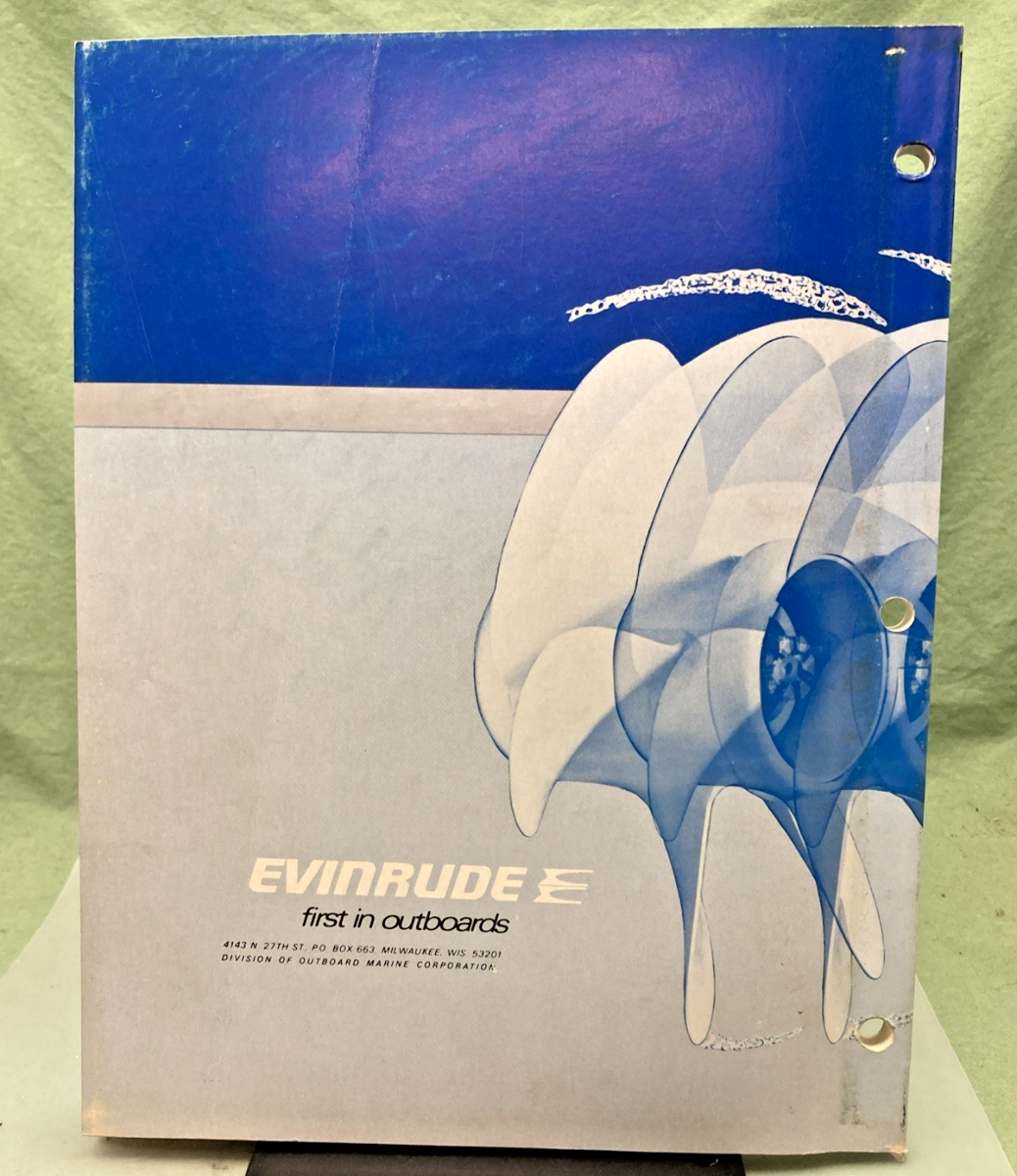 NEW GENUINE EVINRUDE 5022 STARFLITE 135 HP SERVICE MANUAL 1974