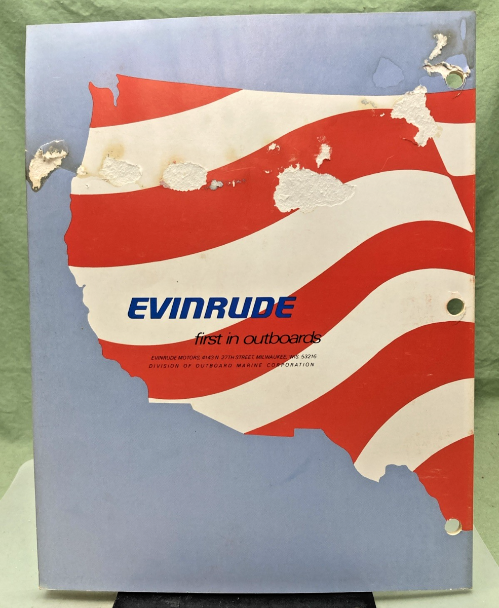 GENUINE EVINRUDE 5186 4 HP SERVICE MANUAL 1976