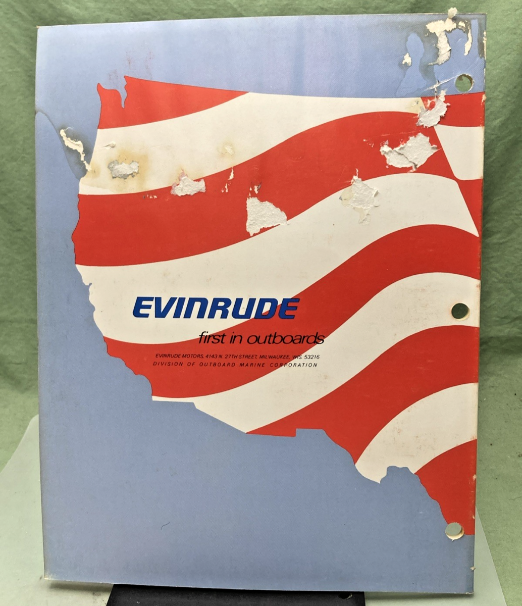 GENUINE EVINRUDE 5187 6 HP SERVICE MANUAL 1976