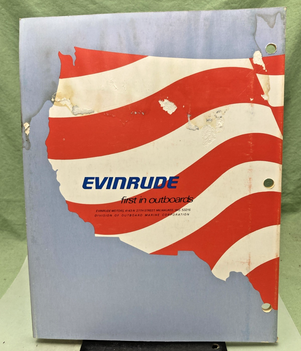 GENUINE EVINRUDE 5188 9.9 HP SERVICE MANUAL 1976