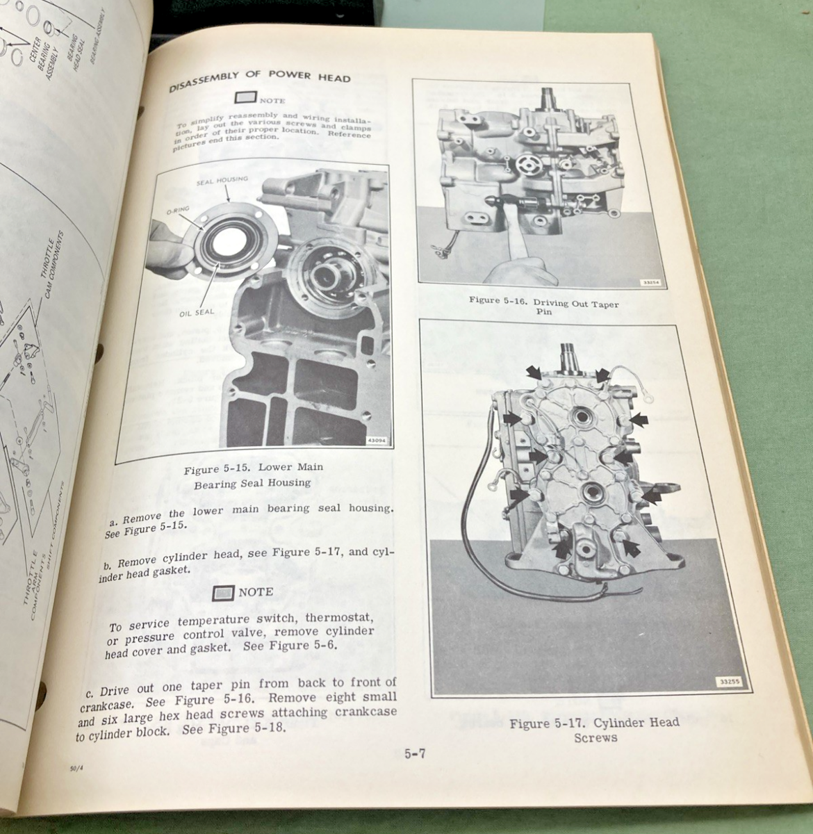 GENUINE EVINRUDE 5193 55 HP SERVICE MANUAL 1976
