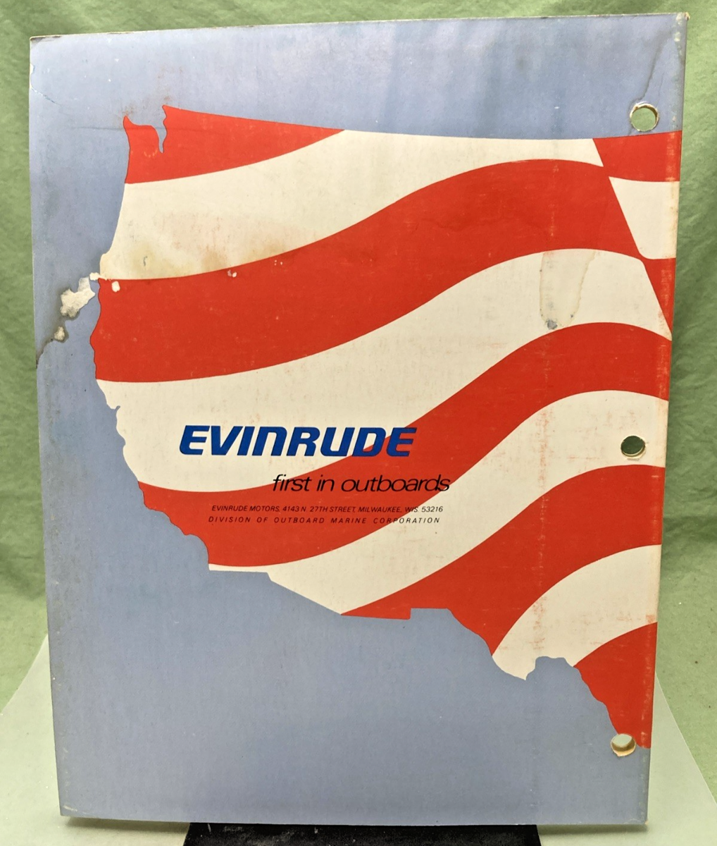 GENUINE EVINRUDE 5195 75 HP SERVICE MANUAL 1976