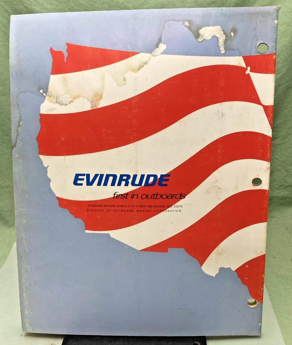 GENUINE EVINRUDE 5197 115 HP SERVICE MANUAL 1976