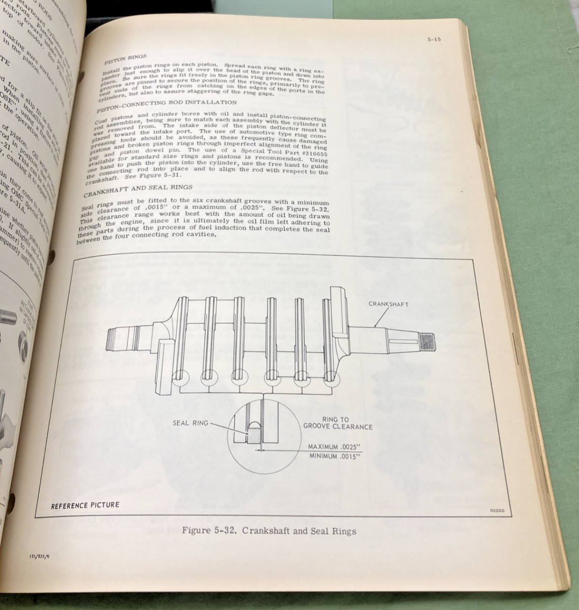GENUINE EVINRUDE 5197 115 HP SERVICE MANUAL 1976