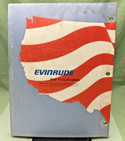 GENUINE EVINRUDE 5199 200 HP SERVICE MANUAL 1976