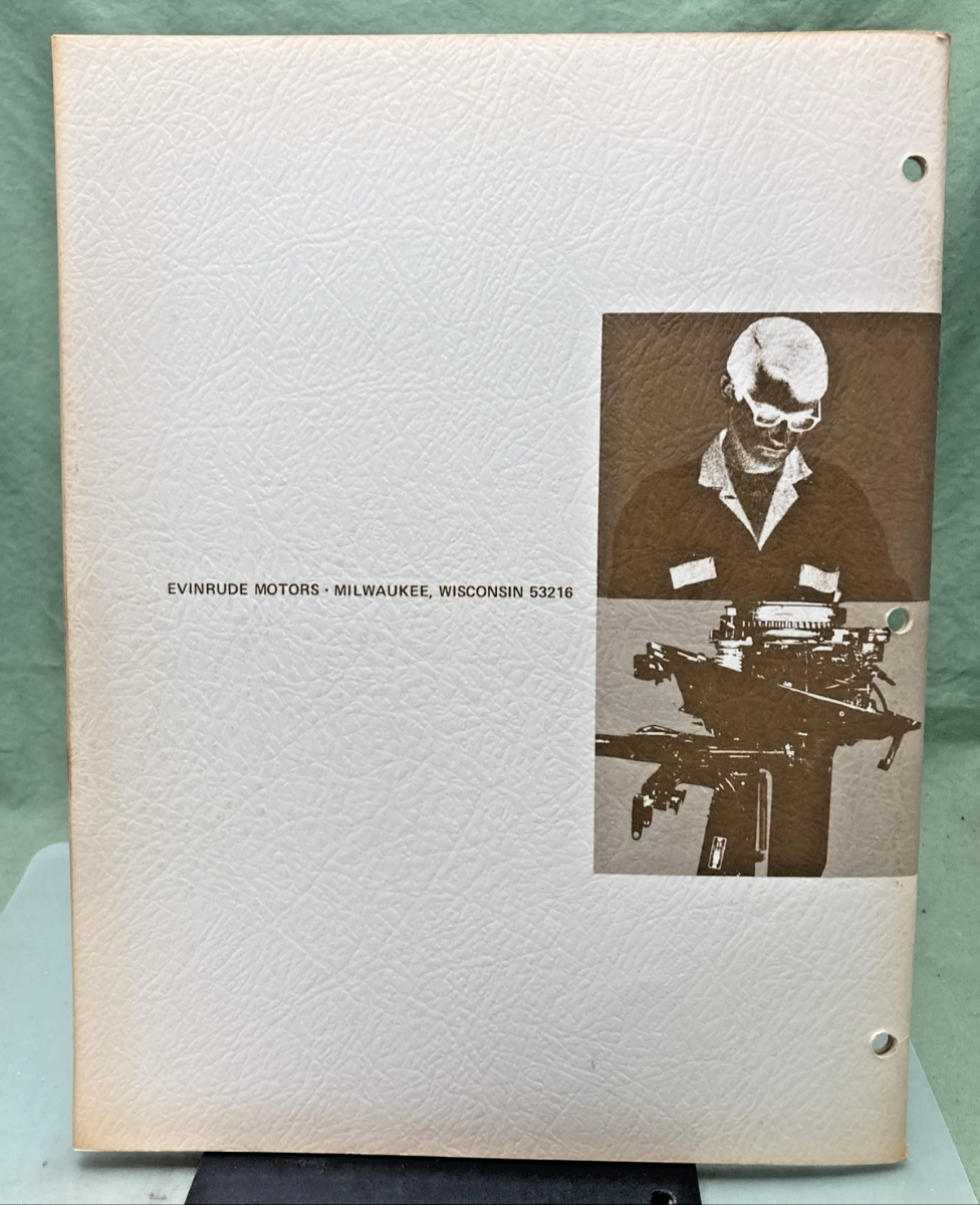 NEW GENUINE EVINRUDE 4811 MATE 2 HP SERVICE MANUAL 1972
