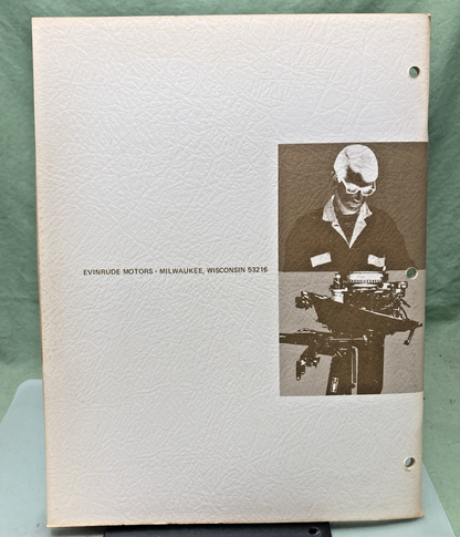 NEW GENUINE EVINRUDE 4812 LIGHTWIN YACHTWIN 4 HP SERVICE MANUAL 1972