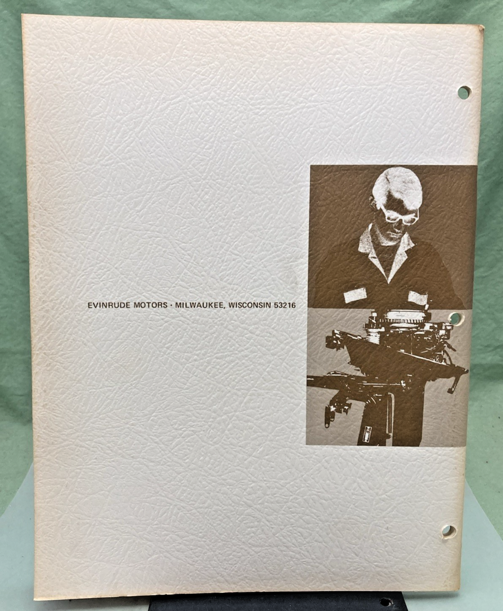 NEW GENUINE EVINRUDE 4814 SPORTWIN 9-1/2 HP SERVICE MANUAL 1972