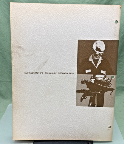NEW GENUINE EVINRUDE 4815 FASTWIN 18 HP SERVICE MANUAL 1972