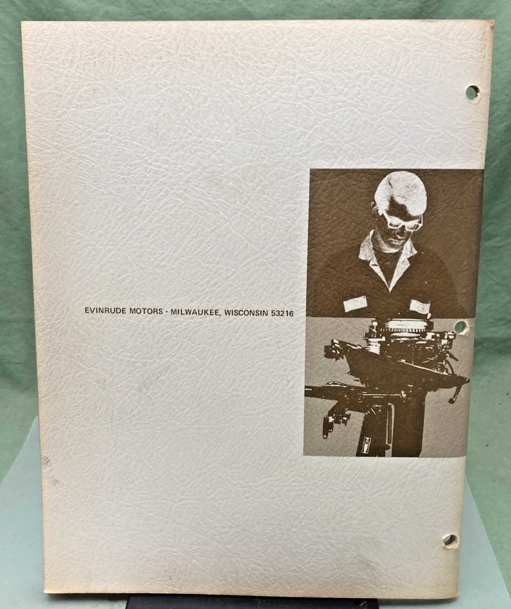 NEW GENUINE EVINRUDE 4816 SPORTSTER 25 HP SERVICE MANUAL 1972