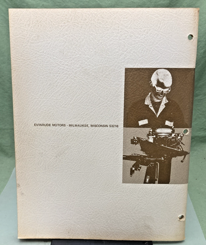 NEW GENUINE EVINRUDE 4816 SPORTSTER 25 HP SERVICE MANUAL 1972