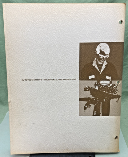 NEW GENUINE EVINRUDE 4817 NORSEMAN 40 HP SERVICE MANUAL 1972