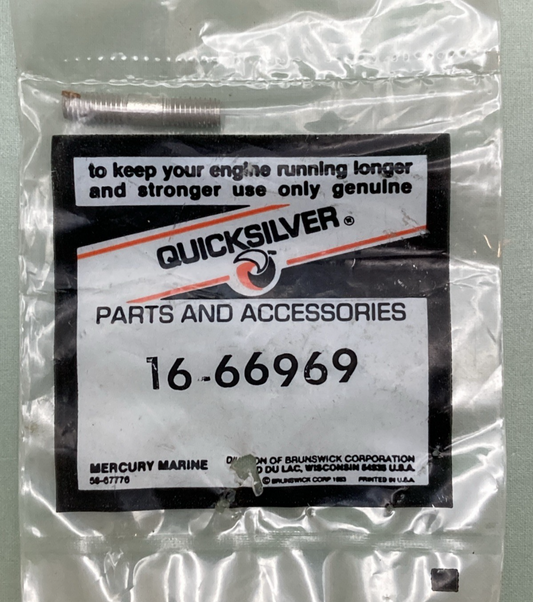 NEW GENUINE MERCURY QUICKSILVER 16-66969 Stud (Flywheel Cover to Bracket)(1")
