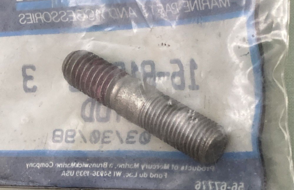 NEW GENUINE MERCURY QUICKSILVER 16-8181383 STUD, Powerhead (1.75 Inch)