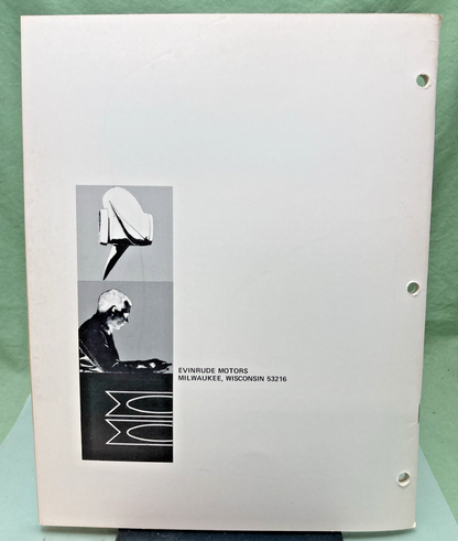 NEW GENUINE EVINRUDE 4748 FASTWIN 18 HP SERVICE MANUAL 1971