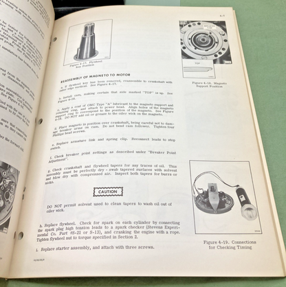 NEW GENUINE EVINRUDE 4748 FASTWIN 18 HP SERVICE MANUAL 1971