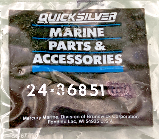 QTY 2 NEW GENUINE MERCURY 24-86851 SPRING
