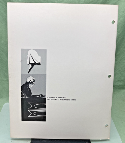 NEW GENUINE EVINRUDE 4744 MATE 2 HP SERVICE MANUAL 1971