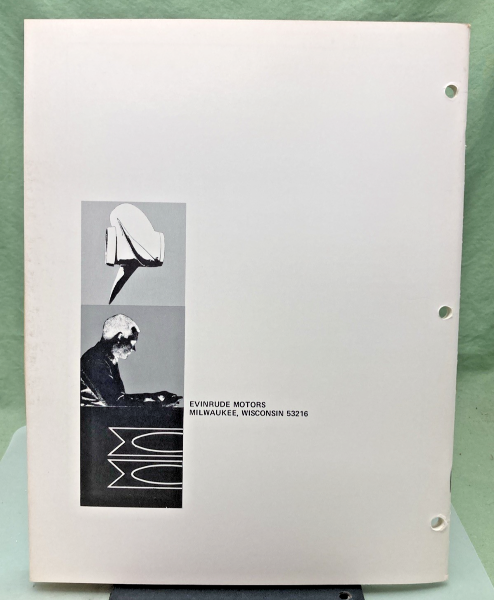 NEW GENUINE EVINRUDE 4745 LIGHTWIN YACHTWIN 4 HP SERVICE MANUAL 1971