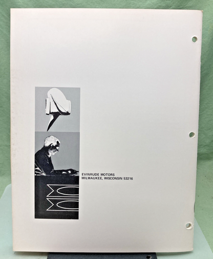 NEW GENUINE EVINRUDE 4745 LIGHTWIN YACHTWIN 4 HP SERVICE MANUAL 1971