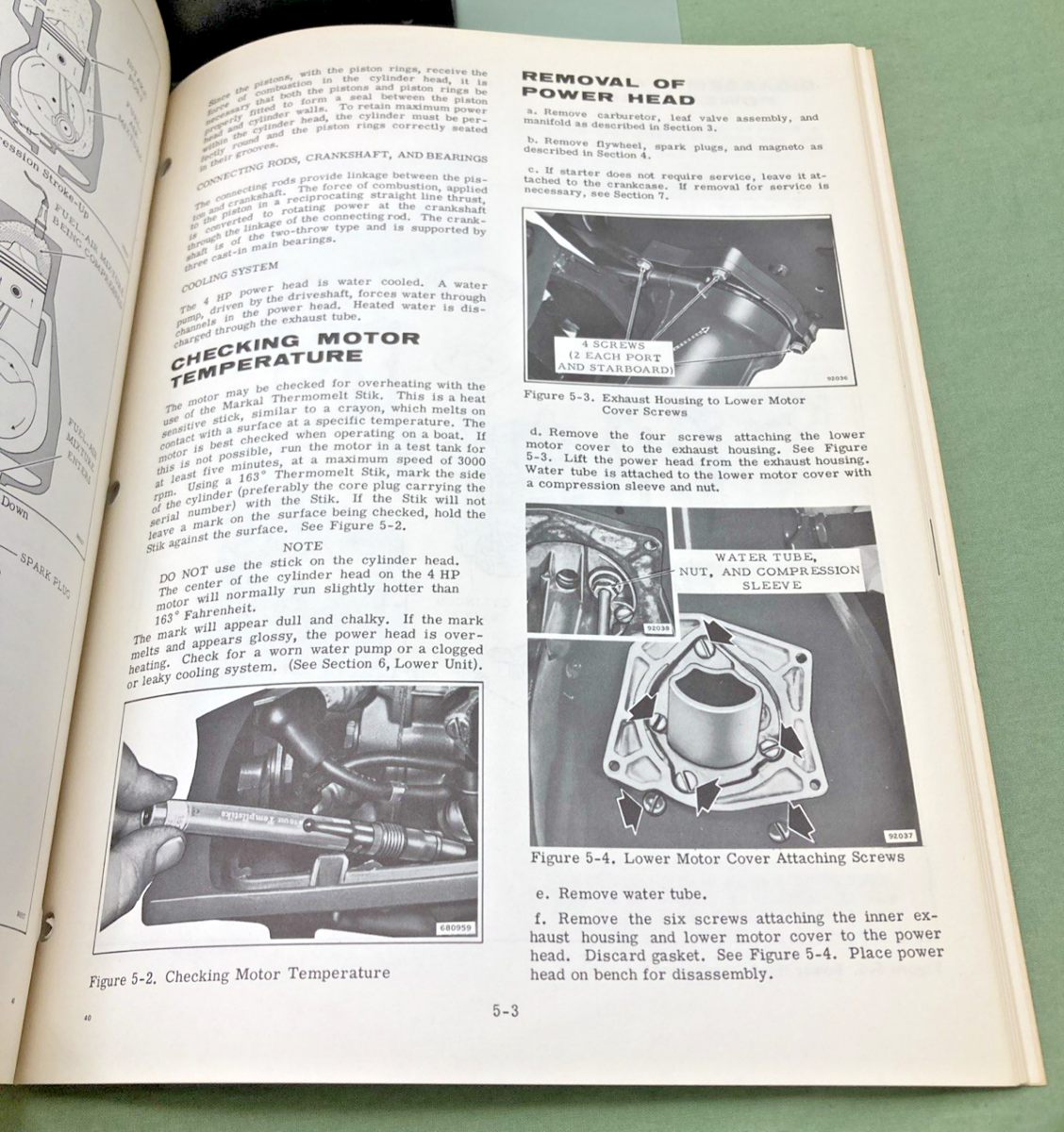 NEW GENUINE EVINRUDE 4745 LIGHTWIN YACHTWIN 4 HP SERVICE MANUAL 1971