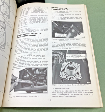 NEW GENUINE EVINRUDE 4745 LIGHTWIN YACHTWIN 4 HP SERVICE MANUAL 1971