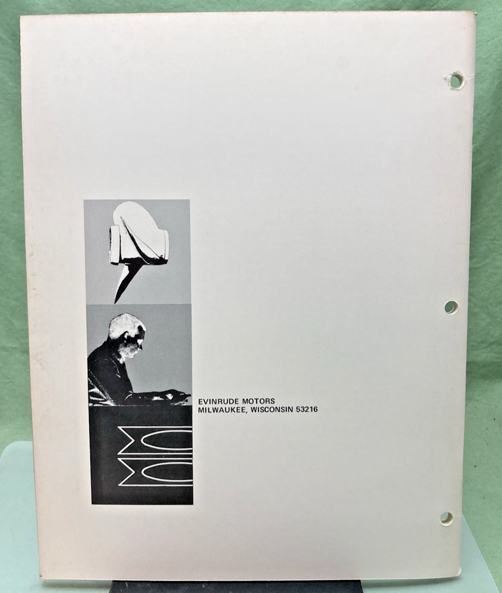 NEW GENUINE EVINRUDE 4749 SPORTSTER 25 HP SERVICE MANUAL 1971