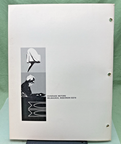 NEW GENUINE EVINRUDE 4750 SKI-TWIN/ELECTRIC 40 HP SERVICE MANUAL 1971