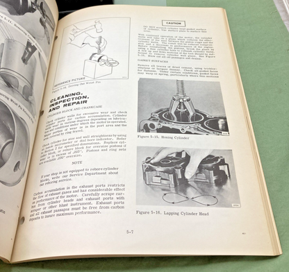 NEW GENUINE EVINRUDE 4750 SKI-TWIN/ELECTRIC 40 HP SERVICE MANUAL 1971