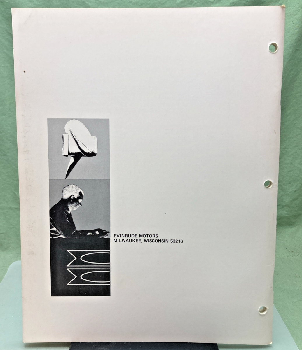 NEW GENUINE EVINRUDE 4751 LARK 50 HP SERVICE MANUAL 1971