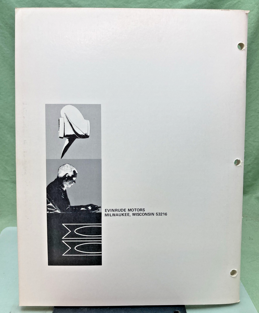 NEW GENUINE EVINRUDE 4752 TRIUMPH 60 HP SERVICE MANUAL 1971