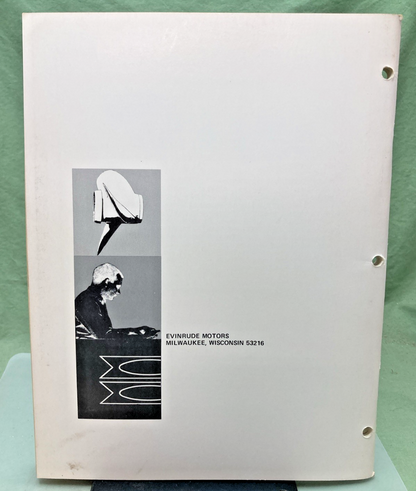 NEW GENUINE EVINRUDE 4753 STARFLITE 100 HP SERVICE MANUAL 1971