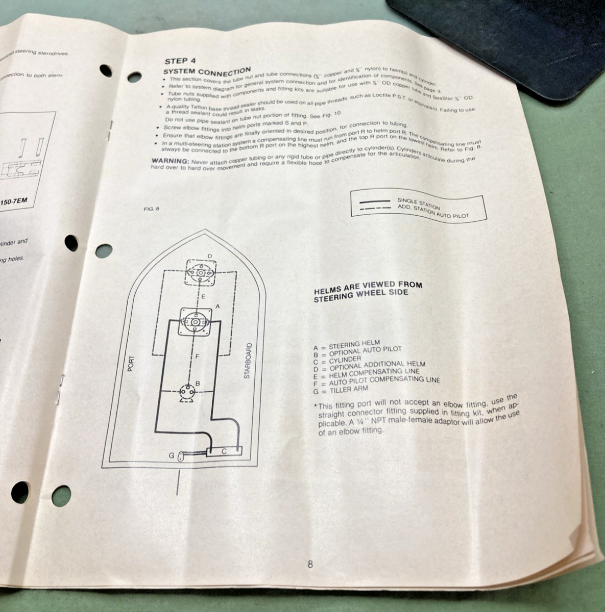 SEASTAR INSTALL INSTRUCTIONS HYDRAULIC STEERING FOR STERN DRIVES AND INBOARD