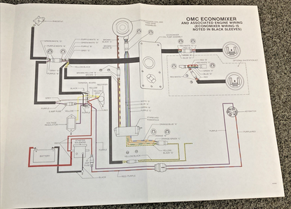 NEW GENUINE OMC 833085 ECONOMIXER AND ASSOCIATED ENGINE WIRING DIAGRAM