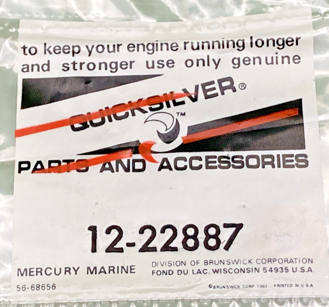 QTY 7 NEW GENUINE MERCURY 12-22887 WASHER