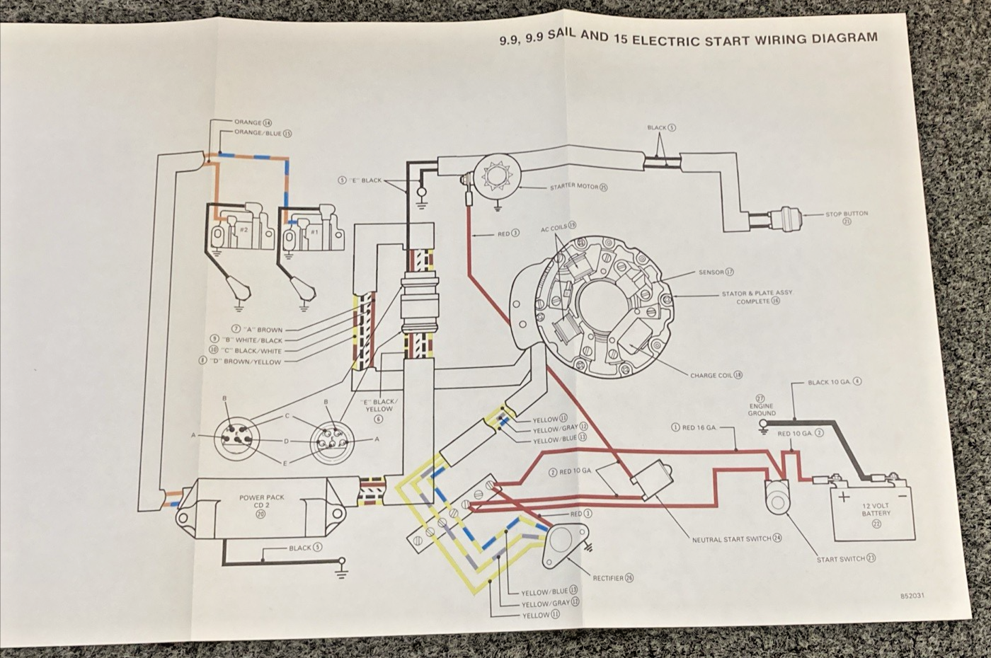 NEW REPLACES EVINRUDE JOHNSON 507508 WIRING DIAGRAM SECTION