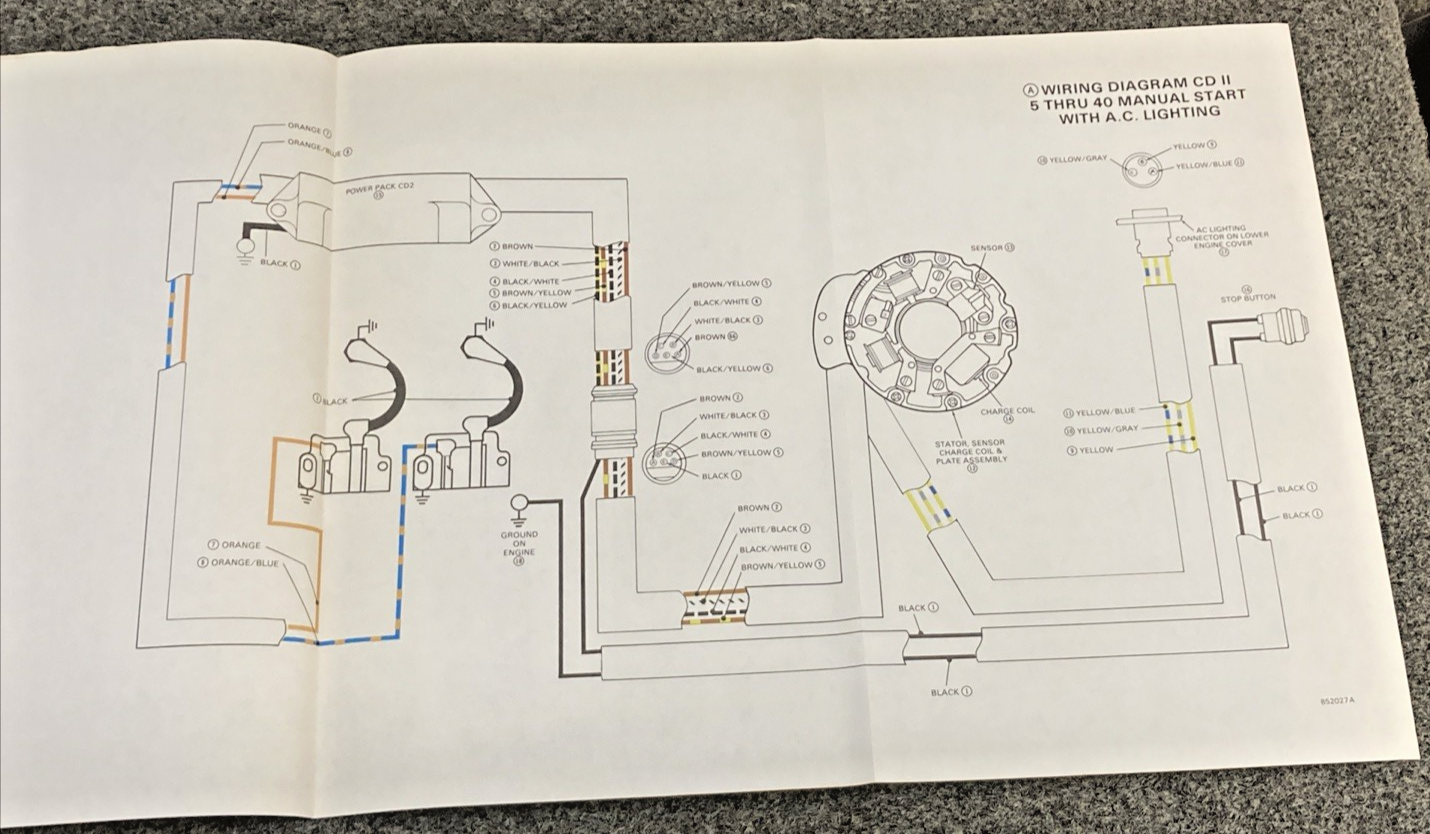 NEW REPLACES EVINRUDE JOHNSON 507508 WIRING DIAGRAM SECTION