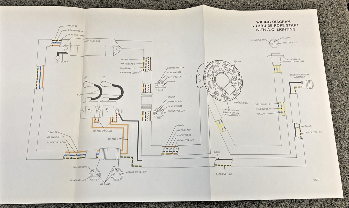 NEW REPLACES OMC 394607 WIRING DIAGRAM SECTION