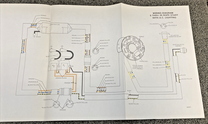 NEW REPLACES OMC 394607 WIRING DIAGRAM SECTION