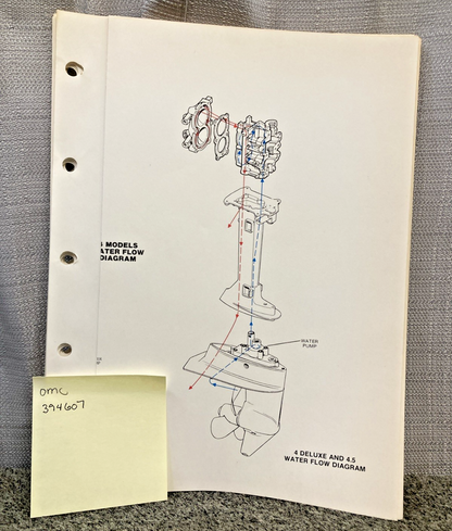NEW REPLACES OMC 394607 WIRING DIAGRAM SECTION