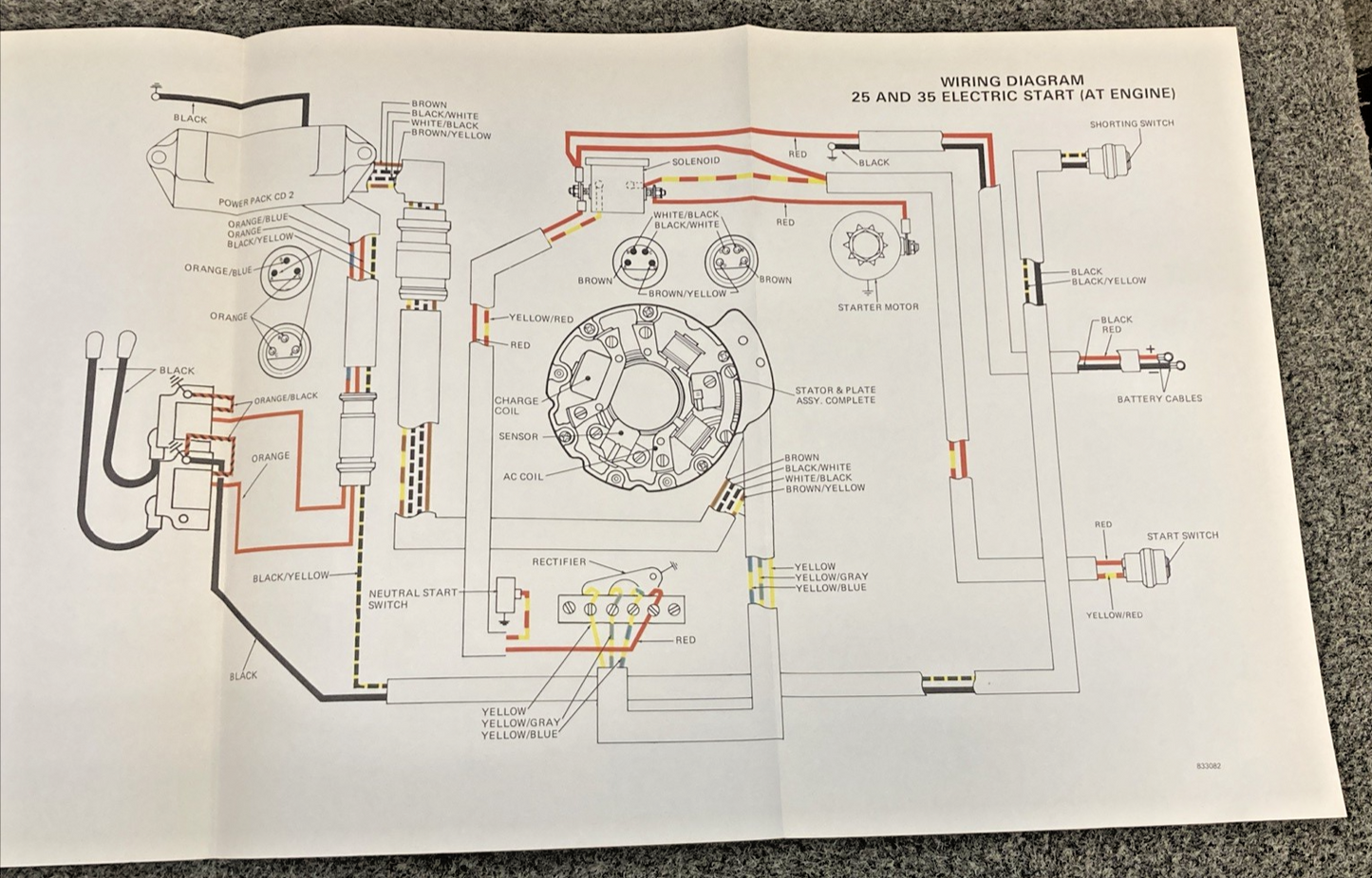 NEW REPLACES OMC 394607 WIRING DIAGRAM SECTION