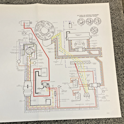 NEW REPLACES OMC 394607 WIRING DIAGRAM SECTION