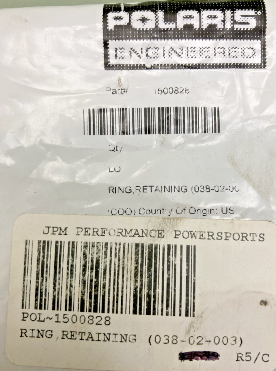 NEW GENUINE POLARIS 1500828 RETAINING RING