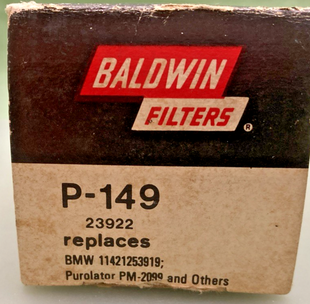 NEW GENUINE BALDWIN P-149 OIL FILTER BMW R50 R60 R65 R75 R90 R100